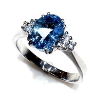 Ringe Sommer Gioielli Dame CLASSICI in Weißgold Acquamarina 1.62 Ct ACQ 1.62 DIA 0.06 G/VS - ACQ 1.62 DIA 0.06 G/VS